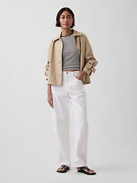 Gingham Pointelle Shell Tank Top