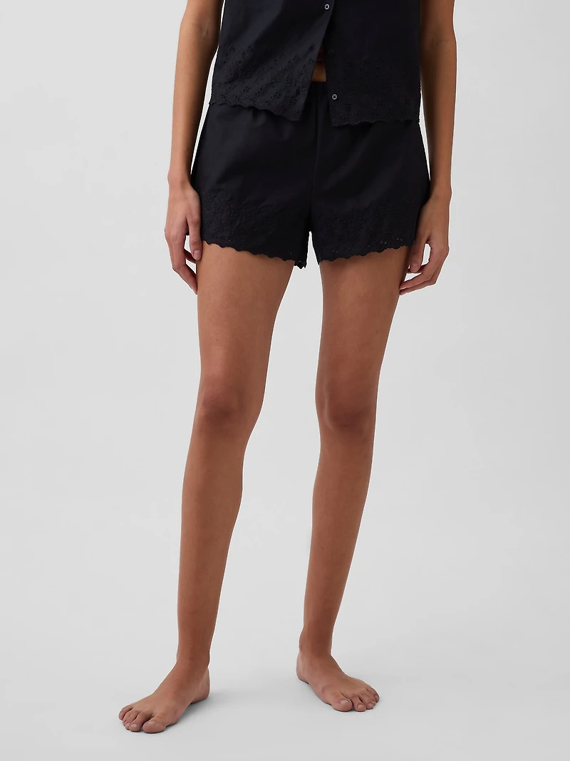 Embroidered PJ Shorts