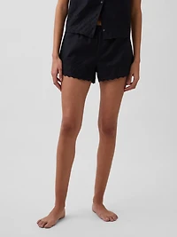 Embroidered PJ Shorts