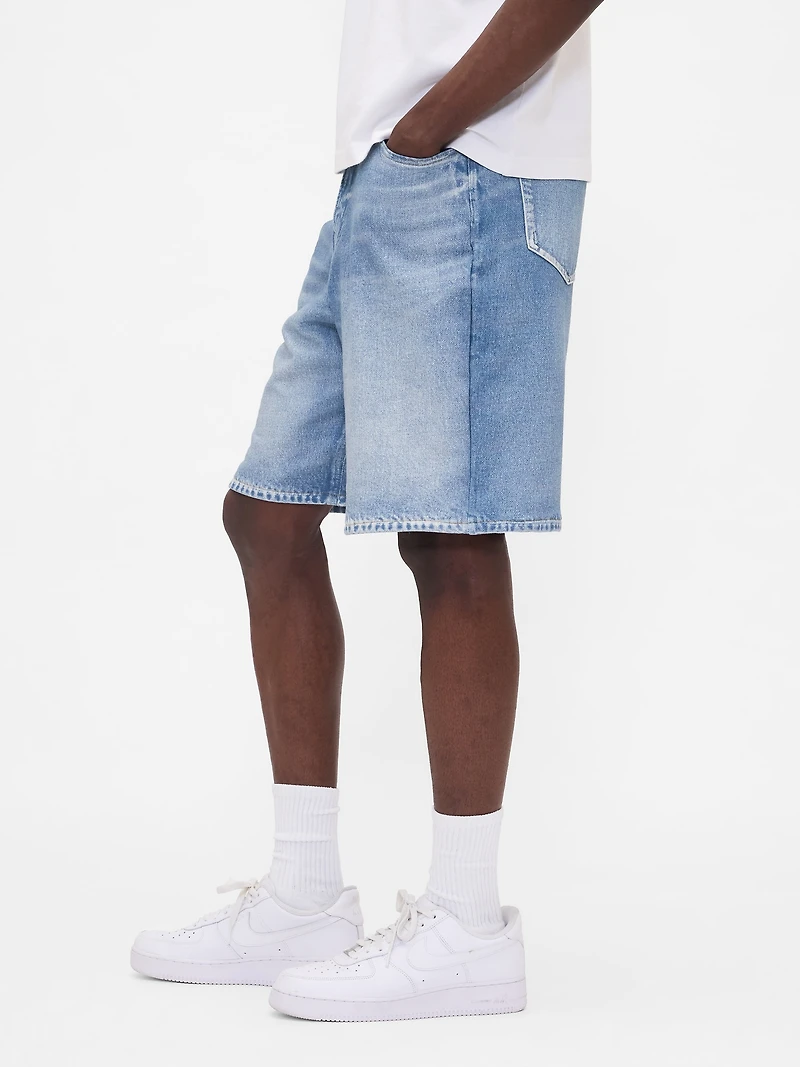 Gap × BÉIS Adult Knit Denim Baggy Shorts