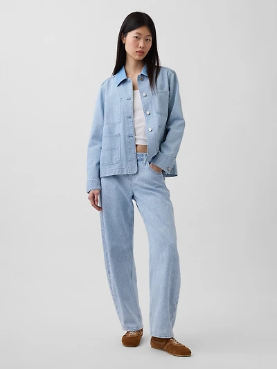 Low Rise UltraSoft Barrel Jeans