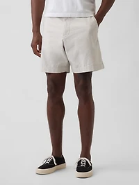 7.5" Linen-Cotton Shorts