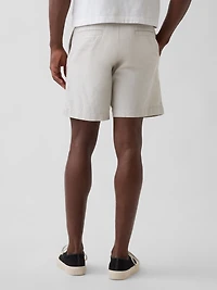 7.5" Linen-Cotton Shorts