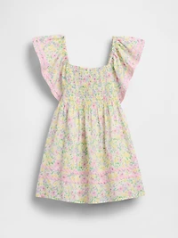 Baby & Toddler Smocked Flutter-Sleeve Dress