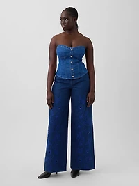 Gap × HFR Low Slung Floral Extra Baggy Jeans by Atelier Ndigo