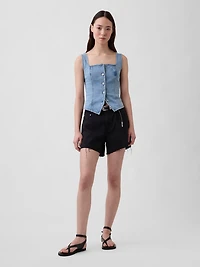 Denim Corset Top