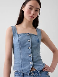 Denim Corset Top