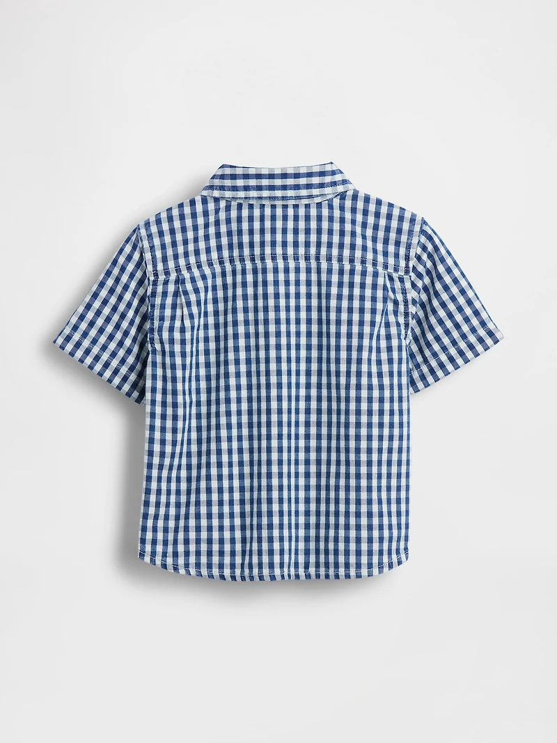 Baby & Toddler Gingham Denim Big Shirt