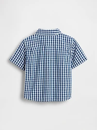 Baby & Toddler Gingham Denim Big Shirt