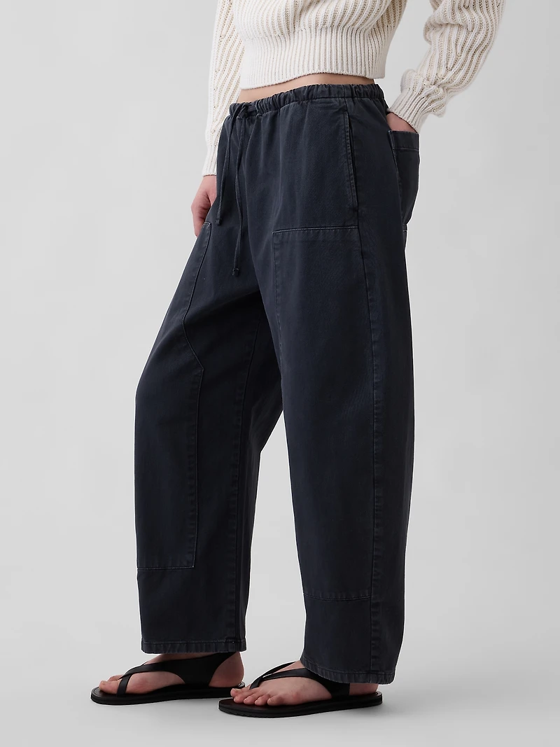 Easy Double-Knee Barrel Pants