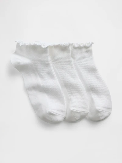 Kids Ruffle Ankle Socks (3-Pack)