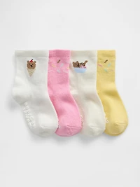 Baby & Toddler Brannan Bear Ice Cream Socks (4-Pack)