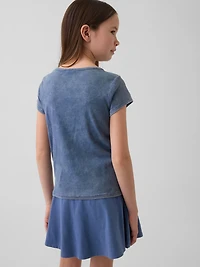 Kids Cap-Sleeve Fitted T-Shirt