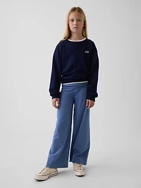 Kids Wide-Leg Foldover Leggings