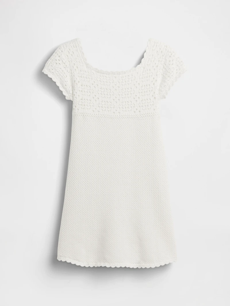 Kids Crochet Sweater Dress