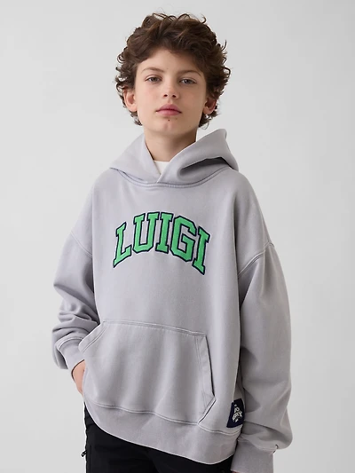 Kids Super Mario VintageSoft Relaxed Hoodie