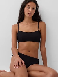 Rib Scoop Neck Bikini Top