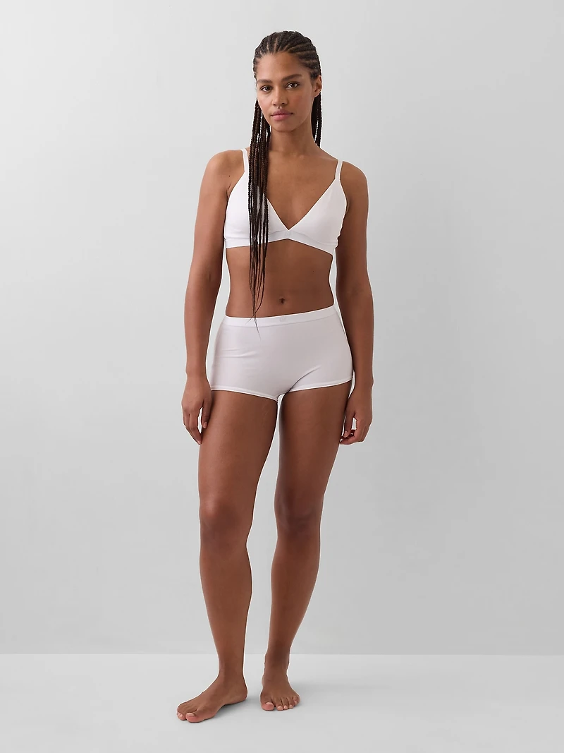 Organic Stretch Cotton High Rise Shorty