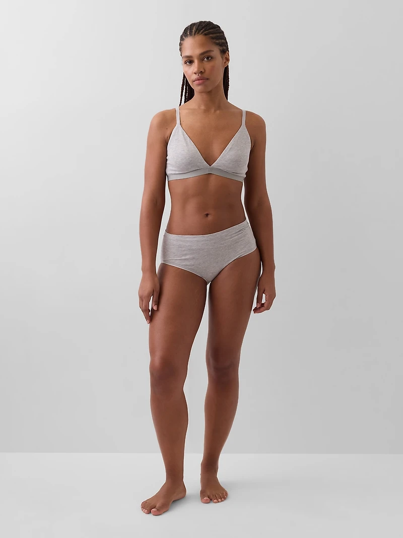 Organic Stretch Cotton Triangle Bra