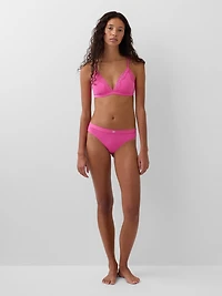 Organic Stretch Cotton Logo Bikini