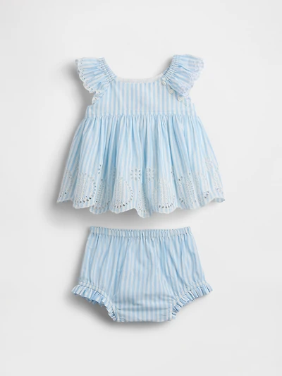 Baby Eyelet Outfit Set