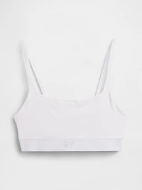 Organic Stretch Cotton Logo Bralette
