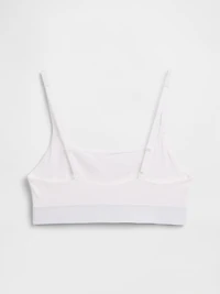 Organic Stretch Cotton Logo Bralette