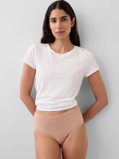 Organic Stretch Cotton High Rise Bikini