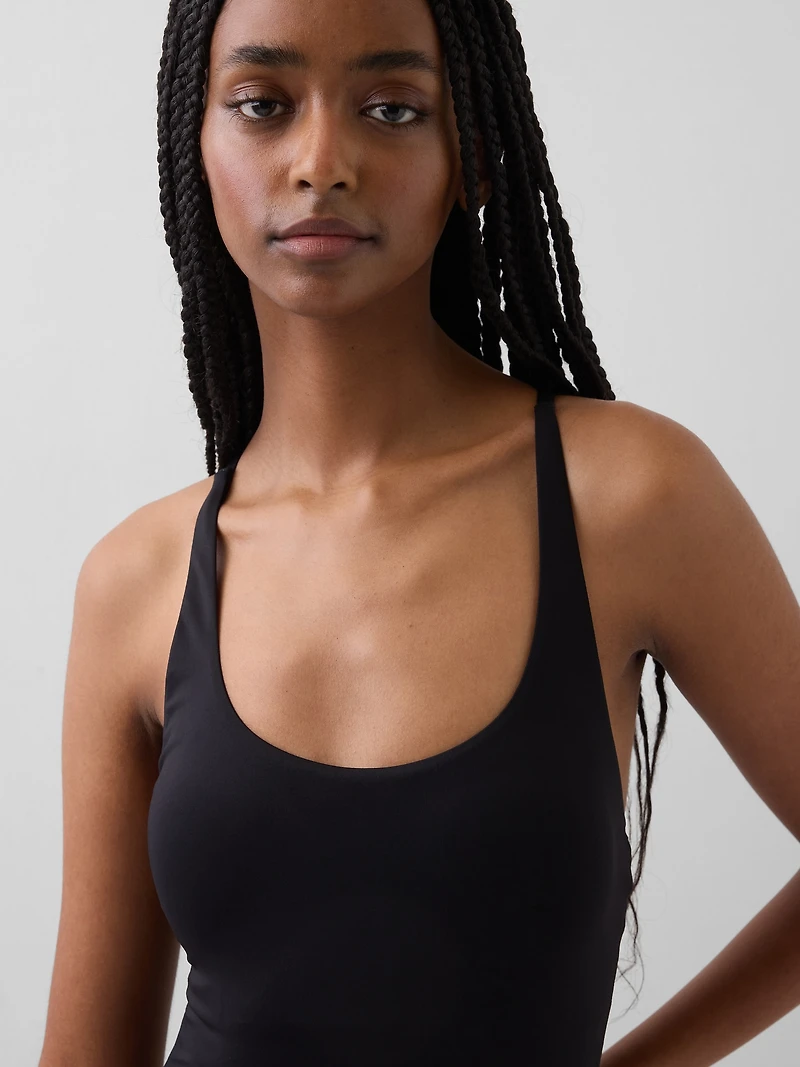 Cross-Back One-Piece Swimsuit