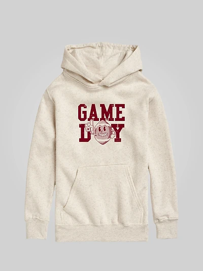 Kids Game Day Football Pullover Hoodie