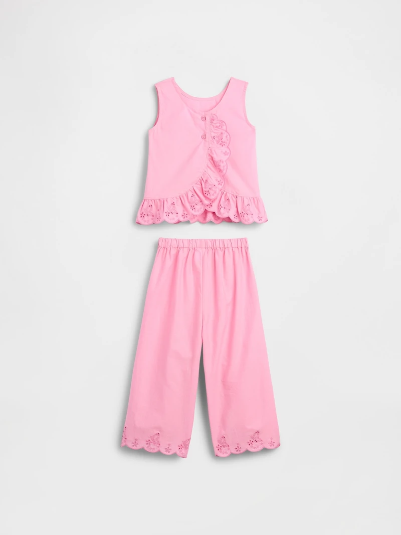 Baby & Toddler Eyelet Ruffle Outfit Set