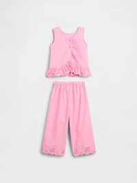 Baby & Toddler Eyelet Ruffle Outfit Set