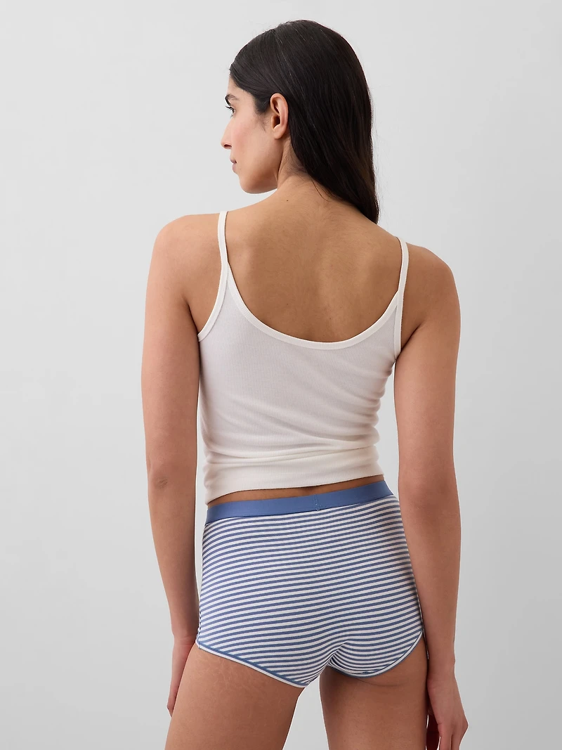 Organic Stretch Cotton High Rise Shorty