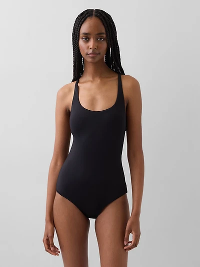Cross-Back One-Piece Swimsuit