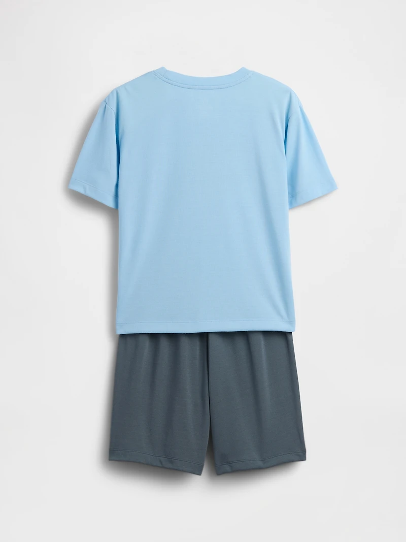 Kids Recycled PJ Short Set