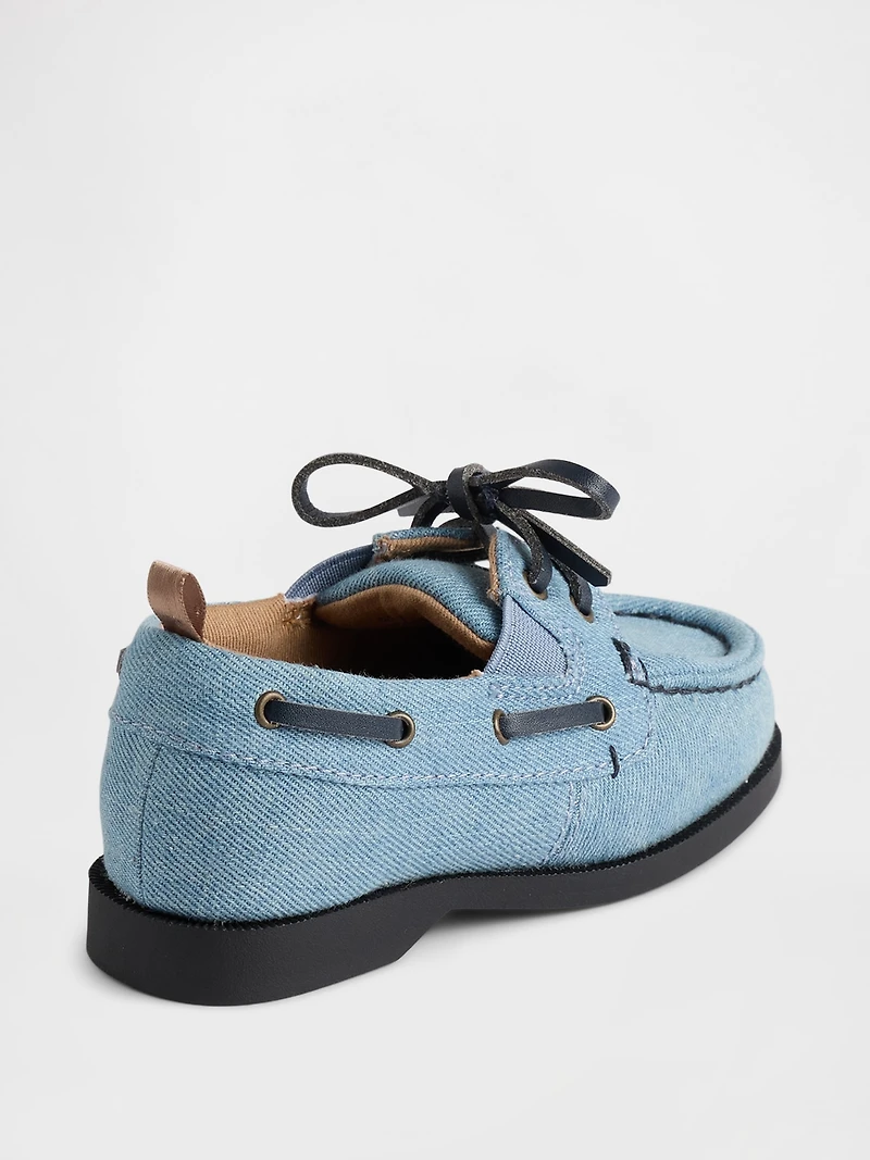 Toddler Denim Boat Shoes