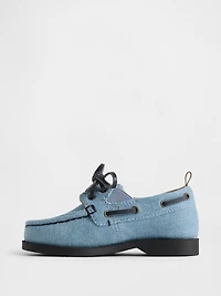 Toddler Denim Boat Shoes