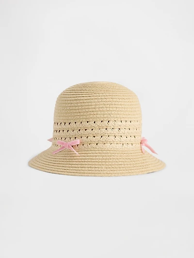 Baby & Toddler Bow Straw Hat