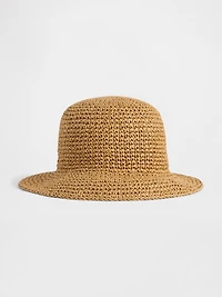 Kids Straw Bucket Hat