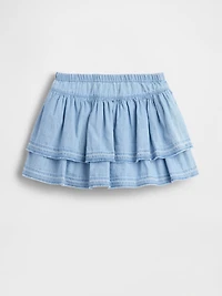 Baby & Toddler Denim Ruffle Skort