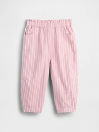 Baby & Toddler Pull-On Stripe Barrel Jeans