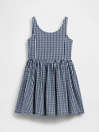 Kids Gingham Denim Dress