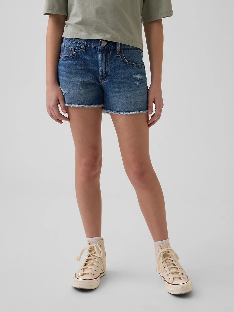 Kids Low Rise UltraSoft Stride Denim Shorts