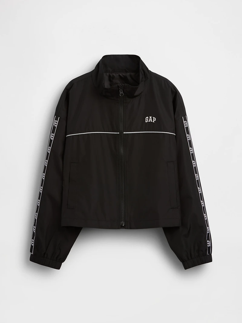 Kids Relaxed Logo Windbreaker Jacket