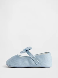 Baby Denim Bow Mary Jane Shoes