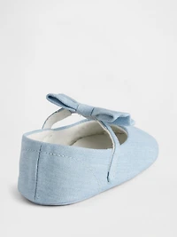 Baby Denim Bow Mary Jane Shoes