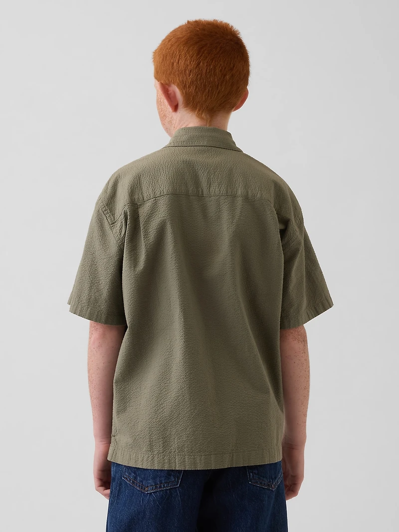 Kids Textured Relaxed Vacay Shirt