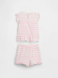 Baby Strawberry Ruffle Outfit Set