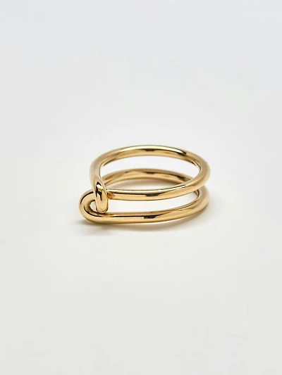 Admiral Row Gold Double Knot Ring