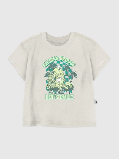 Toddler Froggy Golfing Graphic T-Shirt